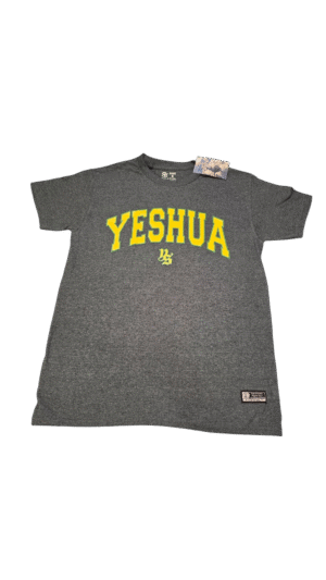 Camisa gris YESHUA amarillo/verde