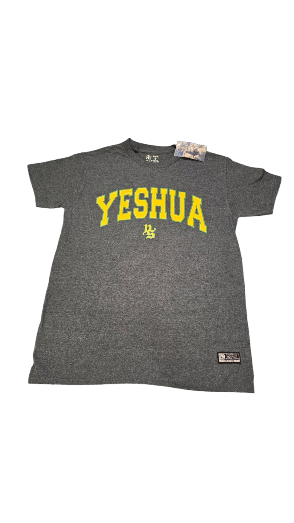 Camisa gris YESHUA amarillo/verde