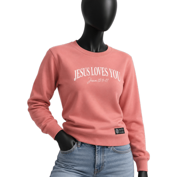 1769718021077 (1) (14) Sudadera JESUS LOVES YOU rosa