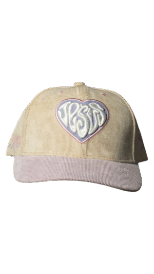 Gorra Crema con Visera Lila