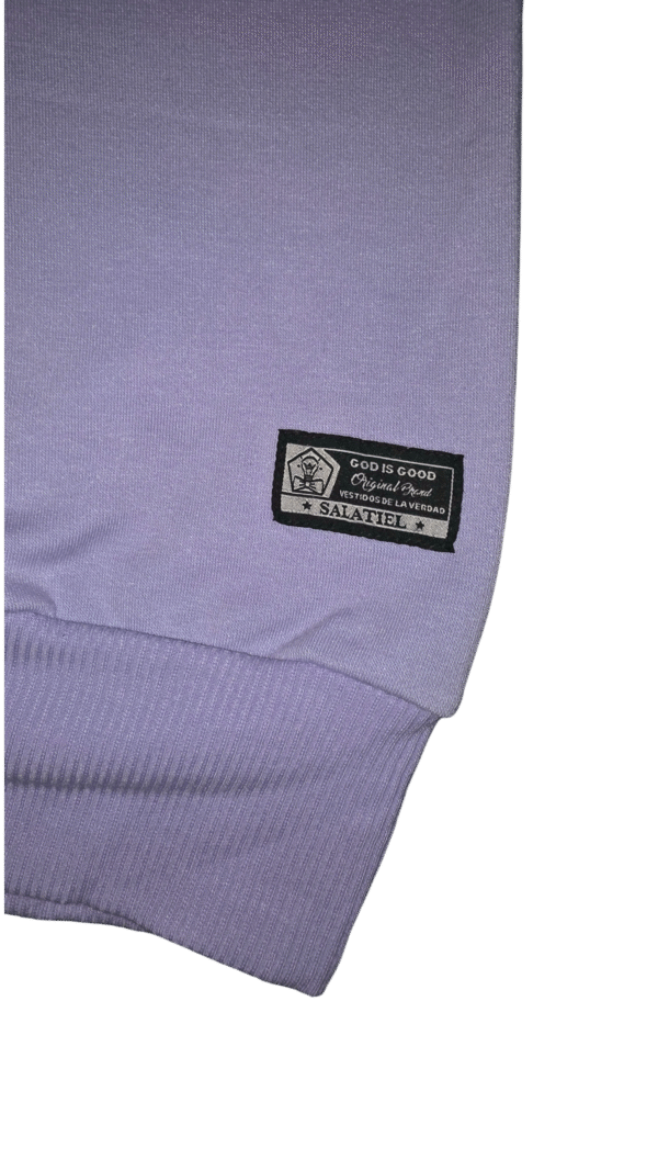 Sudadera THANK´S GOD morada