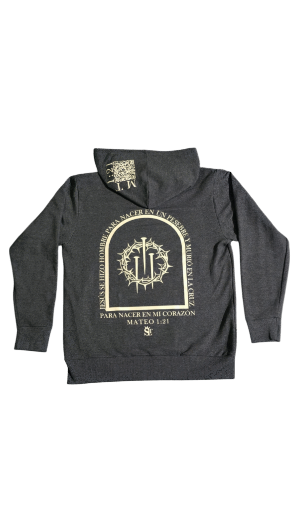 Hoodie negro CLAVOS