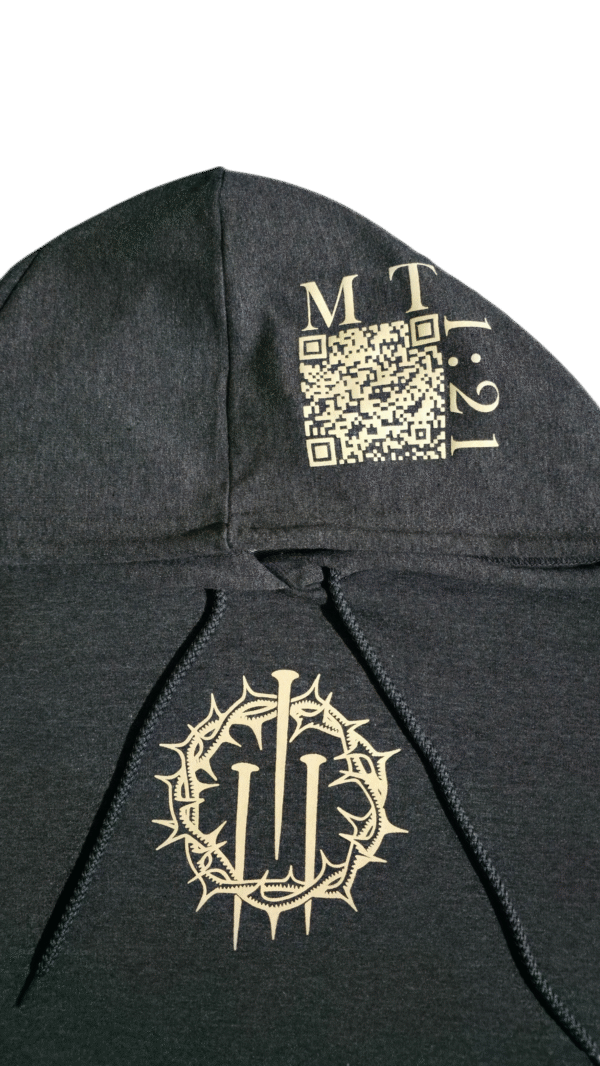 Hoodie negro CLAVOS