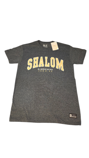 Camisa gris SHALOM amarillo