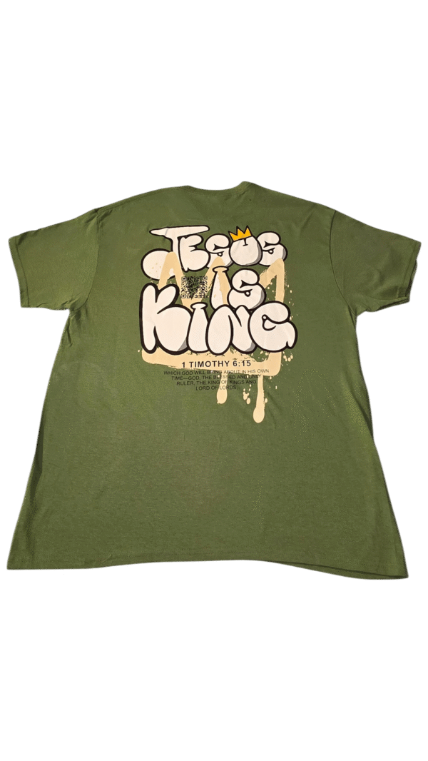 Camisa VERDE JESUS IS KING