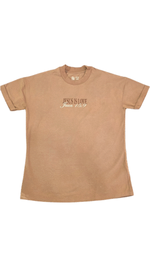 Camisa Jesus CORAZON cafe mujer