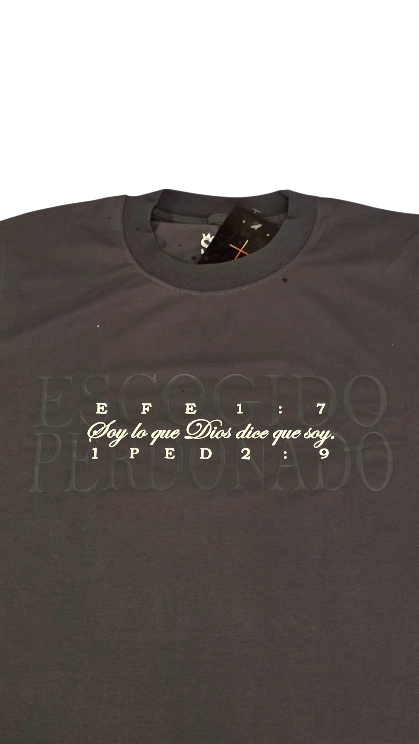 Camisa ESCOGIDOS PERDONADOS gris