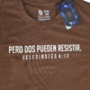 Camiseta café CORDÓN DE TRES