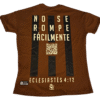 Camiseta café CORDÓN DE TRES