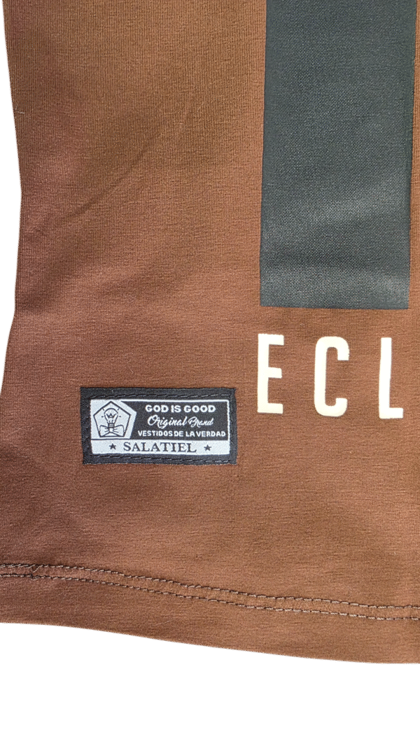 Camiseta café CORDÓN DE TRES