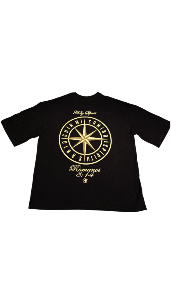 Camisa negra HOLY SPIRITS - Rosa de los vientos