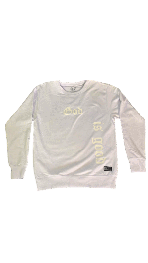 Sudadera blanca GOD IS GOOD