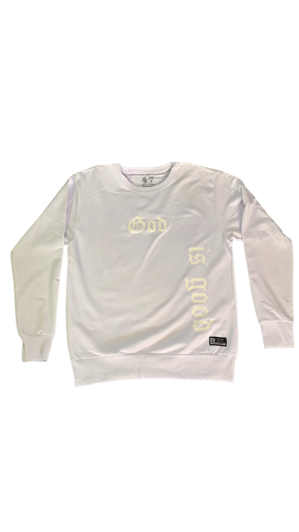 Sudadera blanca GOD IS GOOD