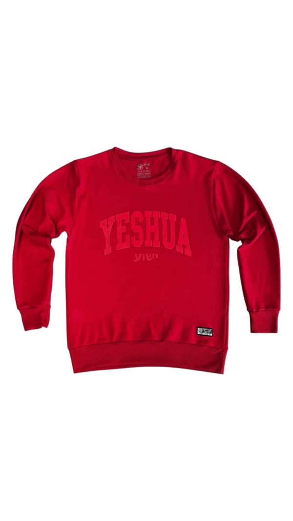 Sudadera roja lisa YESHUA