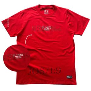 Camisa JOSUE 1:9 roja