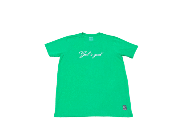 Camisa verde GOD IS GOOD