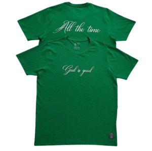 Camisa verde GOD IS GOOD