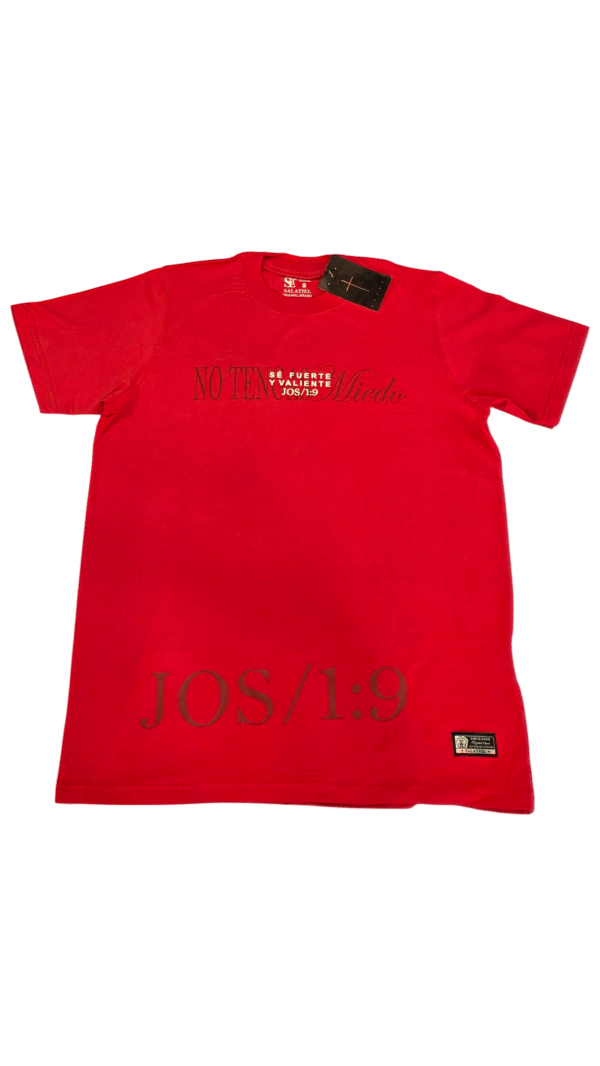 Camisa JOSUE 1:9 roja
