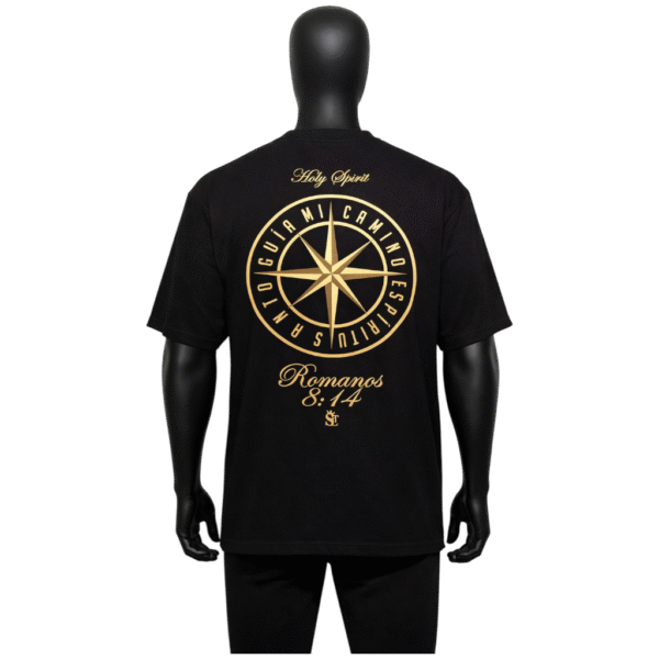 Camisa negra HOLY SPIRITS - Rosa de los vientos