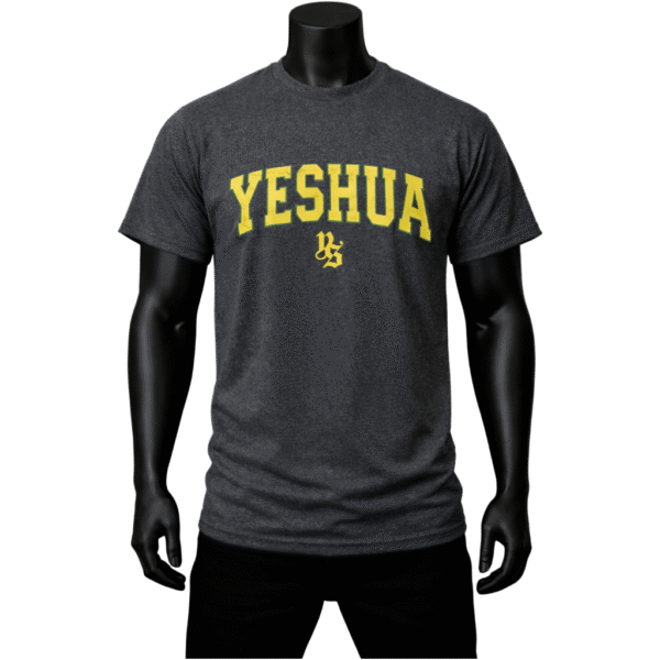 Camisa gris YESHUA amarillo/verde