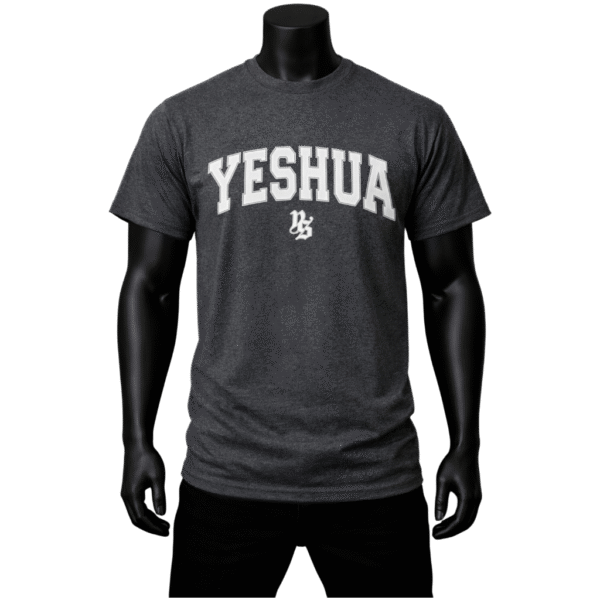 Camisa gris YESHUA blanco