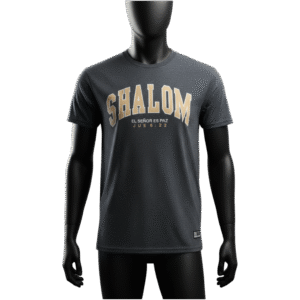 Camisa gris SHALOM amarillo