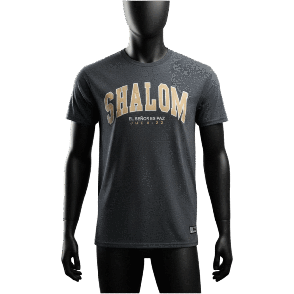 Camisa gris SHALOM amarillo