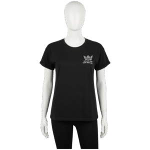 Camisa negra DOS ES MEJOR QUE UNO mujer