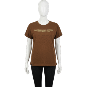 Camiseta café CORDÓN DE TRES
