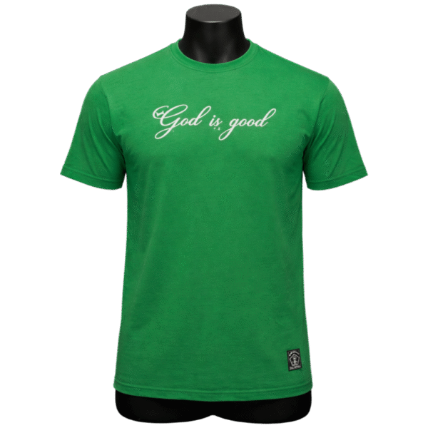 Camisa verde GOD IS GOOD