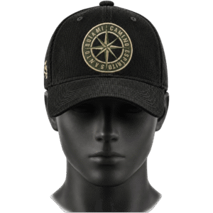 Gorra negra ROSA DE LOS VIENTOS
