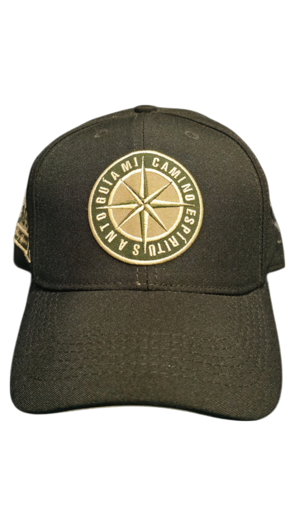 Gorra negra ROSA DE LOS VIENTOS