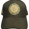 Gorra negra ROSA DE LOS VIENTOS
