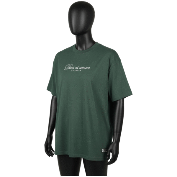 Dios es amor corazón verde