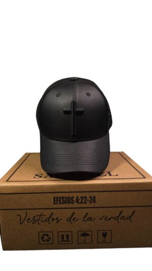 Yeshua full negra cuerina plana