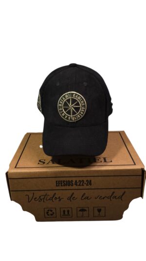 Brujula negra plana corrugada