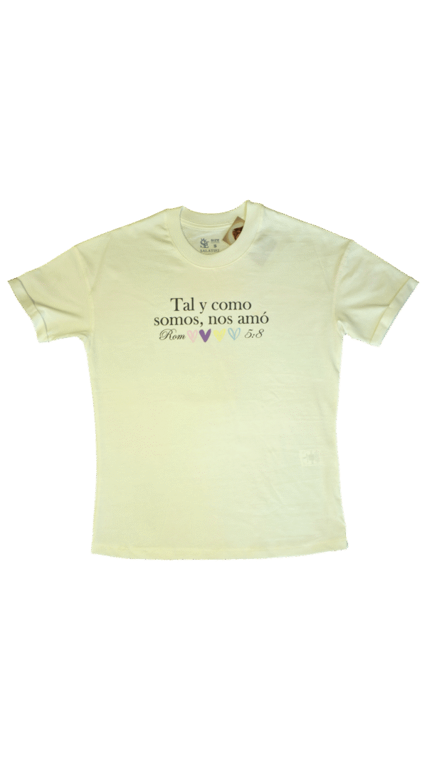 Tal y como somos nos amo beige. Mujer