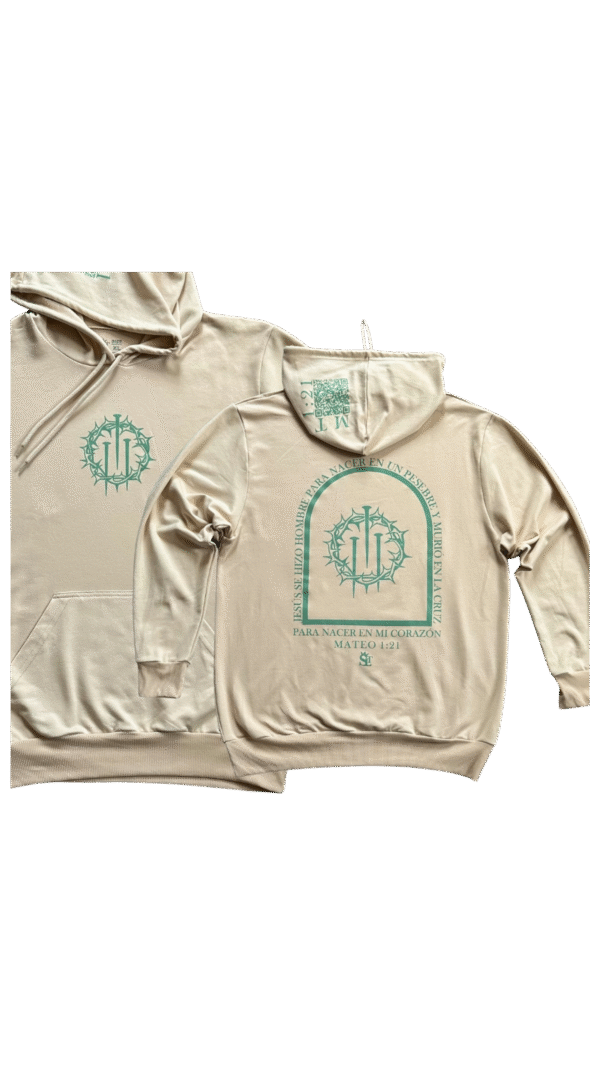 Sudadera Clavos Beage