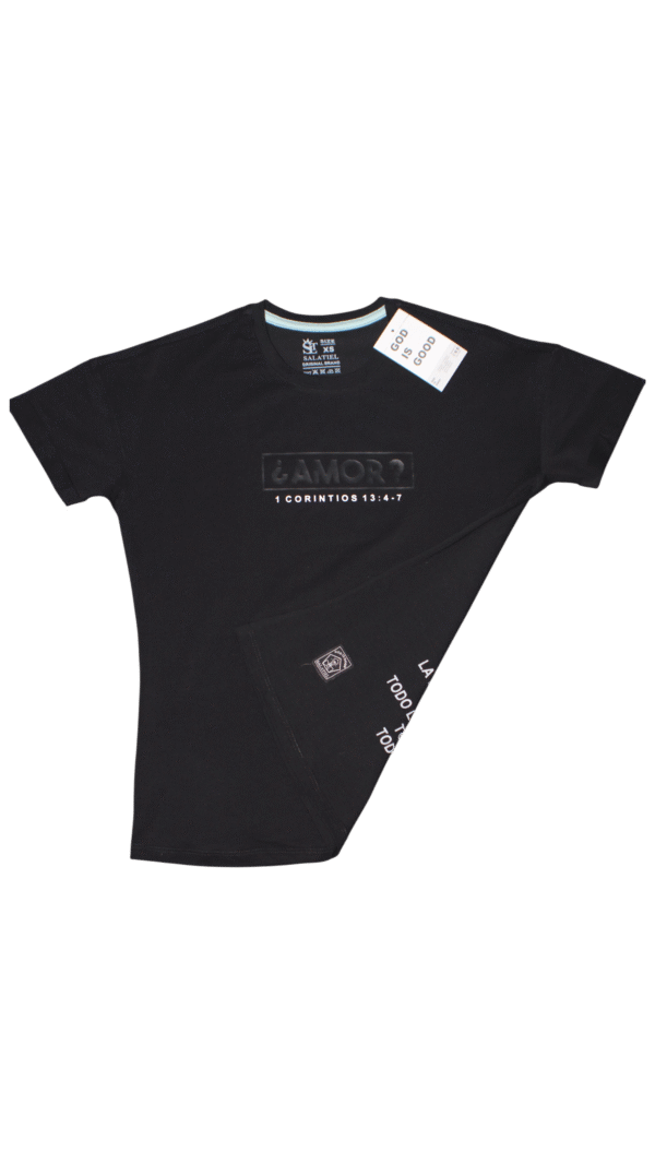 ¿AMOR? Negra Camisa Mujer