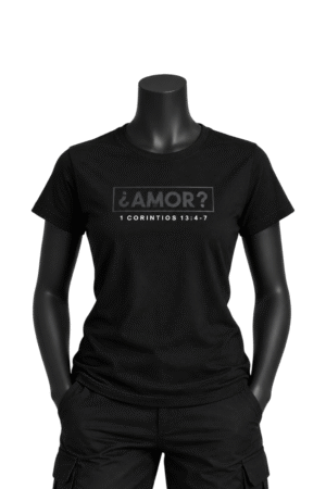 ¿AMOR? Negra Camisa Mujer