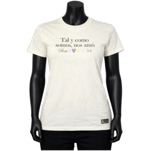 Tal y como somos nos amo beige. Mujer