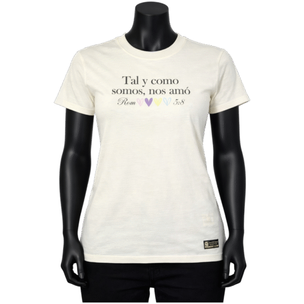 Tal y como somos nos amo beige. Mujer